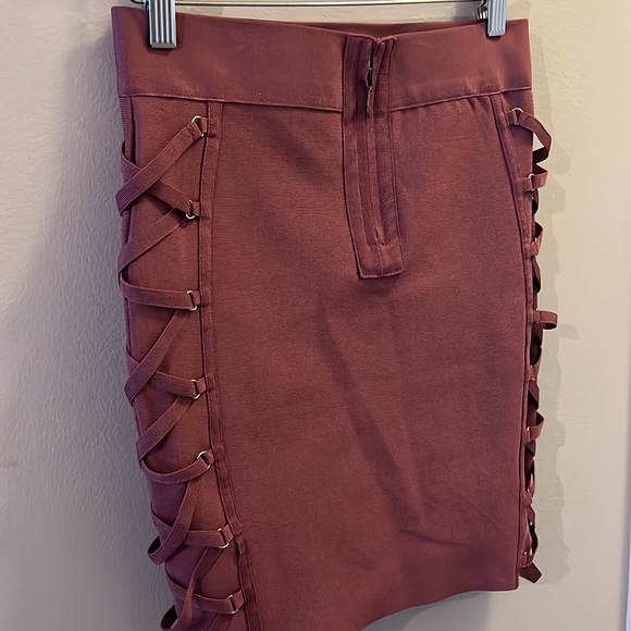 12th heart mauve bandage skirt - Picture 3 of 3